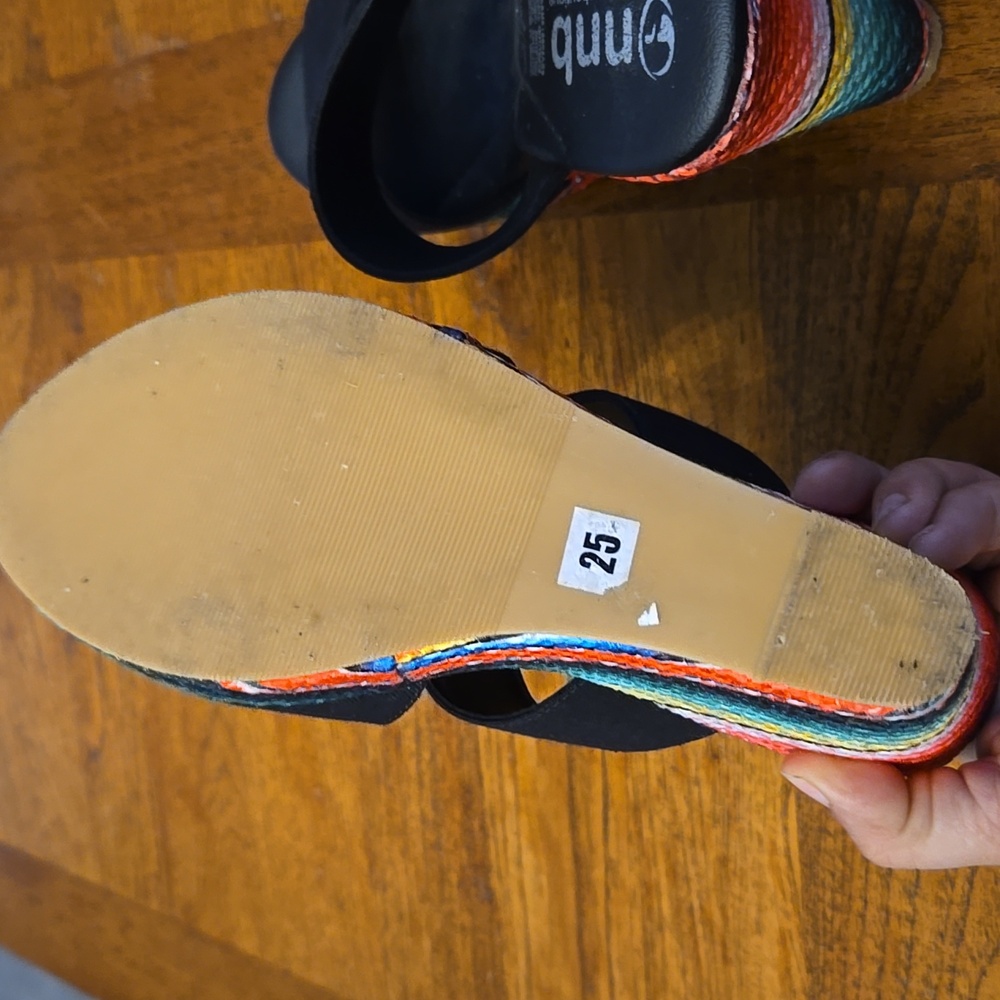 Colorful Wedge Sandals - Picture 8 of 11